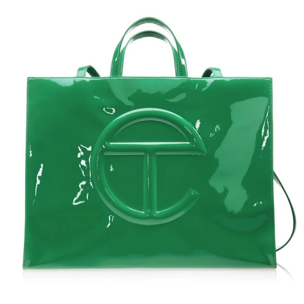 Telfar Large Shopping Bag Green Patent